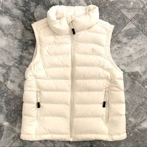 Ralph Lauren Polo Puffer Vest - off-white/crean